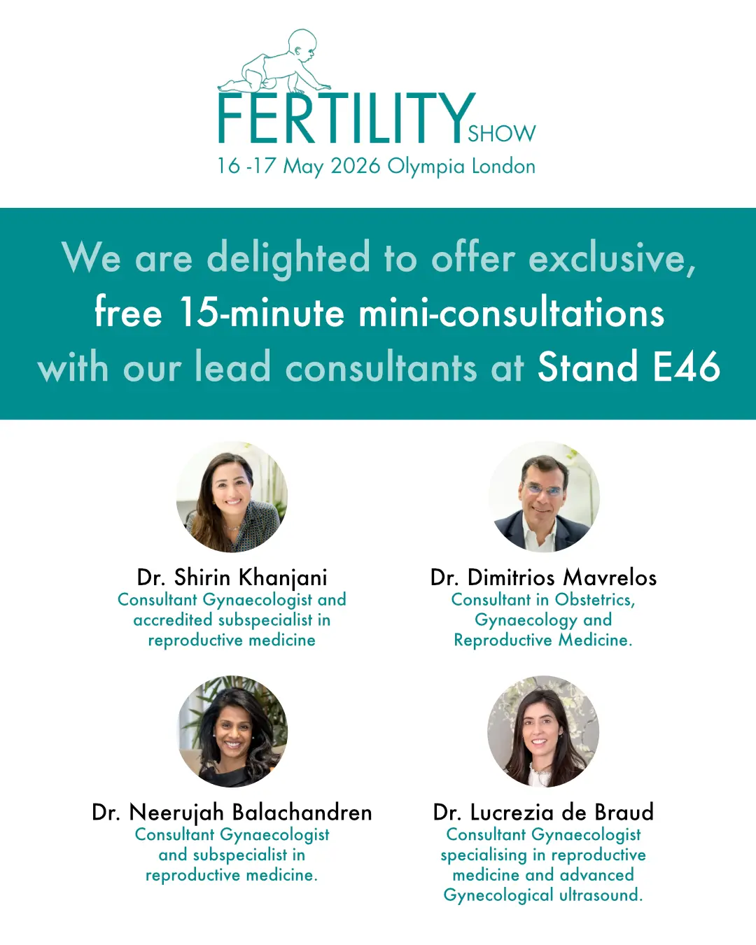 Flyer for the 2026 Fertility Show seminar